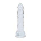 REALROCK 5'' Crystal Clear Dildo with Balls - Clear - Clear 14.7 cm Dong
