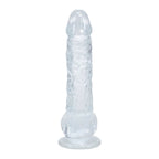 REALROCK 5'' Crystal Clear Dildo with Balls - Clear - Clear 14.7 cm Dong