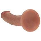 REALROCK Dual Density Silicone 6'' Curved Dildo - Tan - Tan 17 cm Dildo