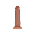 REALROCK Dual Density 6'' Sliding Skin Silicone Dildo - Tan - Tan 15.2 cm Sliding Skin Dildo