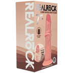REALROCK Dual Density 7'' Sliding Skin Silicone Dildo - Flesh - Flesh 15.2 cm Sliding Skin Dildo