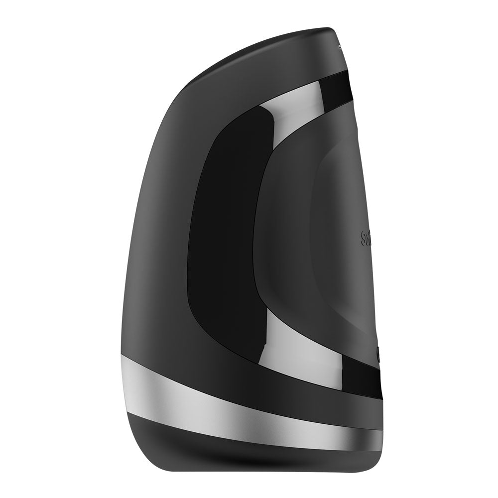 Satisfyer Men Heat Vibration - Black USB Rechargeable Masturbator