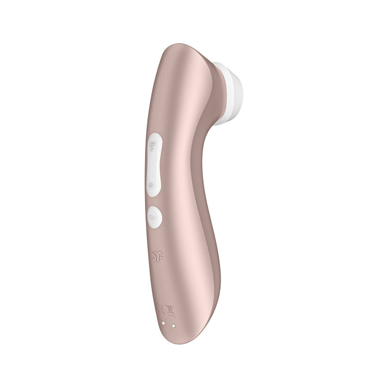Satisfyer Pro 2+ Rose Gold - Rose Gold Touch-Free USB-C Rechargeable Clitoral Stimulator with Vibration