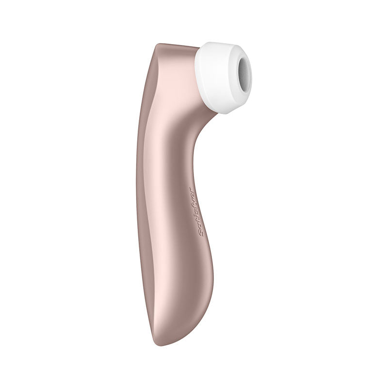 Satisfyer Pro 2+ Rose Gold - Rose Gold Touch-Free USB-C Rechargeable Clitoral Stimulator with Vibration