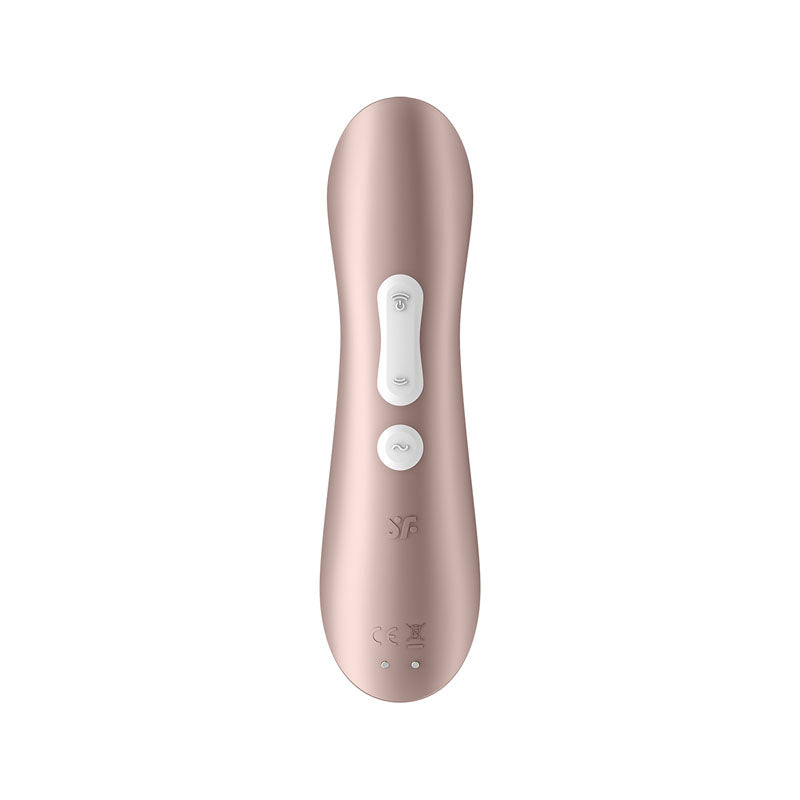 Satisfyer Pro 2+ Rose Gold - Rose Gold Touch-Free USB-C Rechargeable Clitoral Stimulator with Vibration