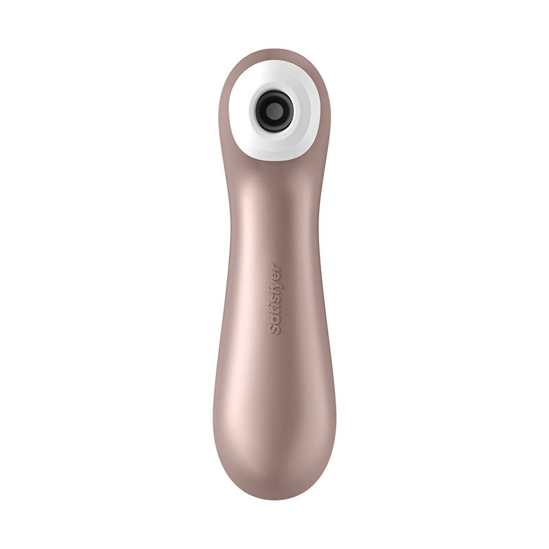 Satisfyer Pro 2+ Rose Gold - Rose Gold Touch-Free USB-C Rechargeable Clitoral Stimulator with Vibration