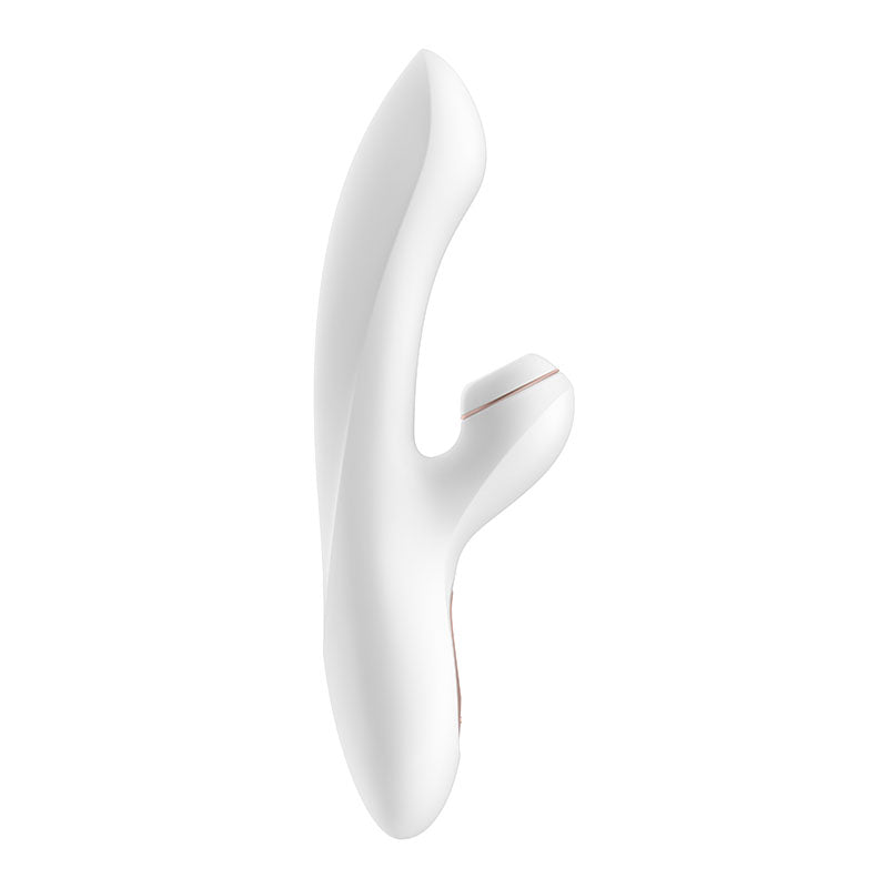 Satisfyer Pro + G-Spot - White - White 22 cm USB Rechargeable Rabbit Vibrator with Touch-Free Clitoral Stimulator