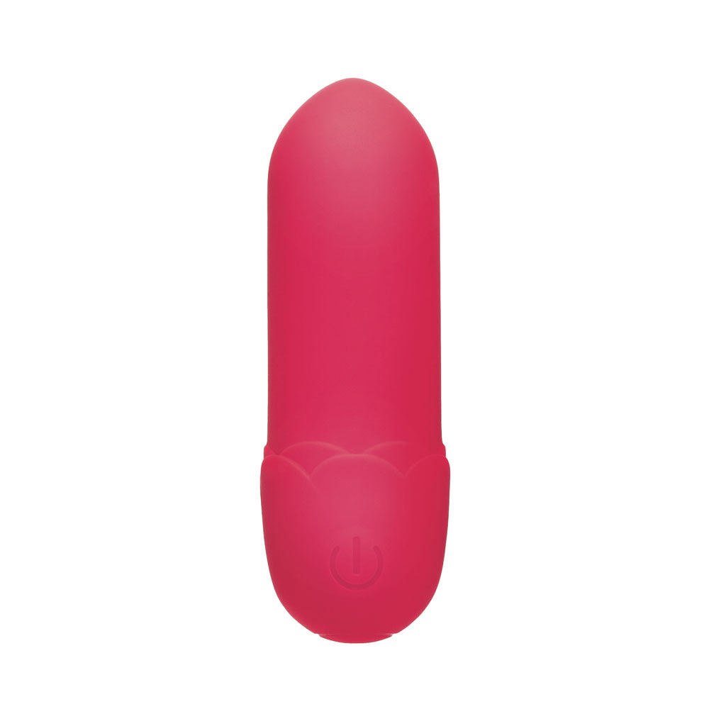 Secret Kisses ROSEGASM Petal Play Mini Bullet Vibe - Red 7.5 cm USB Rechargeable Bullet with Wireless Remote