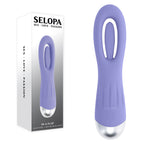 Selopa IN A FLAP - Purple 15 cm USB Rechargeable Flicking Stimulator
