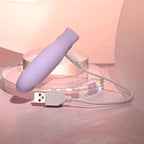 Selopa PETITE PECKER - Purple 11.7 cm USB Rechargeable Mini Vibrator