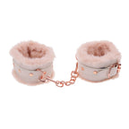 Sex & Mischief Peaches n CreaMe Fur Handcuffs - Peach Restraints
