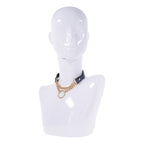 Sex & Mischief Cougar Day Collar - Navy Blue/Gold Collar