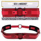 S&M Exs & Ohs Bound and Belted - Red Bondage Belt