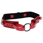 S&M Exs & Ohs Bound and Belted - Red Bondage Belt
