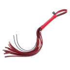 Sex & Mischief Exs & Ohs Crystal Flogger - Red Flogger Whip