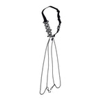 Sex & Mischief Lace Collar with Nipple Ties - Black Neck and Nipple Restraints