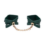 Sex & Mischief Indica Cutout Cuffs - Green/Gold Restraints