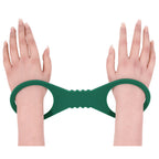 Sex & Mischief Indica Large Silicone Cuffs - Green Large Restraints