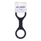 Sex & Mischief Shadow Small Silicone Cuffs - Black Small Restraints