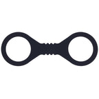 Sex & Mischief Shadow Small Silicone Cuffs - Black Small Restraints