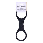 Sex & Mischief Shadow Large Silicone Cuffs - Black Large Restraints
