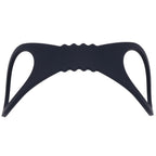 Sex & Mischief Shadow Large Silicone Cuffs - Black Large Restraints