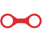 Sex & Mischief Amor Small Silicone Cuffs - Red Small Restraints