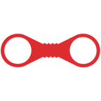 Sex & Mischief Amor Large Silicone Cuffs - Red Large Restraints