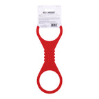Sex & Mischief Amor Large Silicone Cuffs - Red Large Restraints