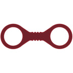Sex & Mischief Enchanted Small Silicone Cuffs - Burgundy Small Restraints