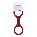 Sex & Mischief Enchanted Small Silicone Cuffs - Burgundy Small Restraints