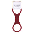 Sex & Mischief Enchanted Large Silicone Cuffs - Burgundy Large Restraints