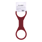 Sex & Mischief Enchanted Large Silicone Cuffs - Burgundy Large Restraints
