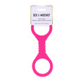 Sex & Mischief Small Hot Pink Silicone Cuffs - Hot Pink Small Restraints