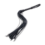 SPORTSHEETS Velvet Noir Chain Flogger - Black 43 cm Flogger Whip