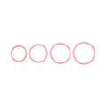 SPORTSHEETS Rubber O-Ring 4 Pack - Coral - Coral Rings - 4 Pack