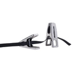 EDGE Body Zipper Clothes Pins - Chrome Chrome Pins - Set of 16