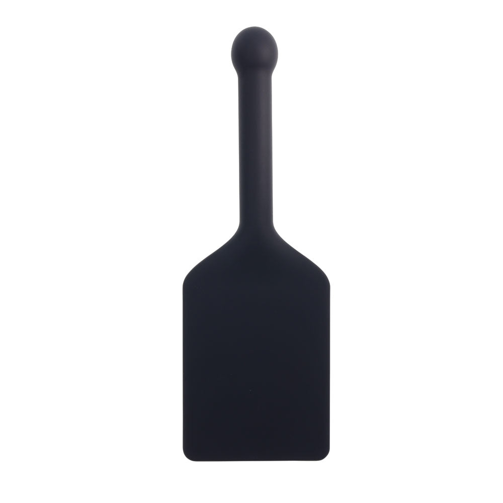 EDGE FUCK TOY Silicone Paddle - Black Silicone Spanking Paddle