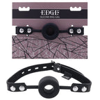 EDGE Silicone Ring Gag - Black Mouth Restraint