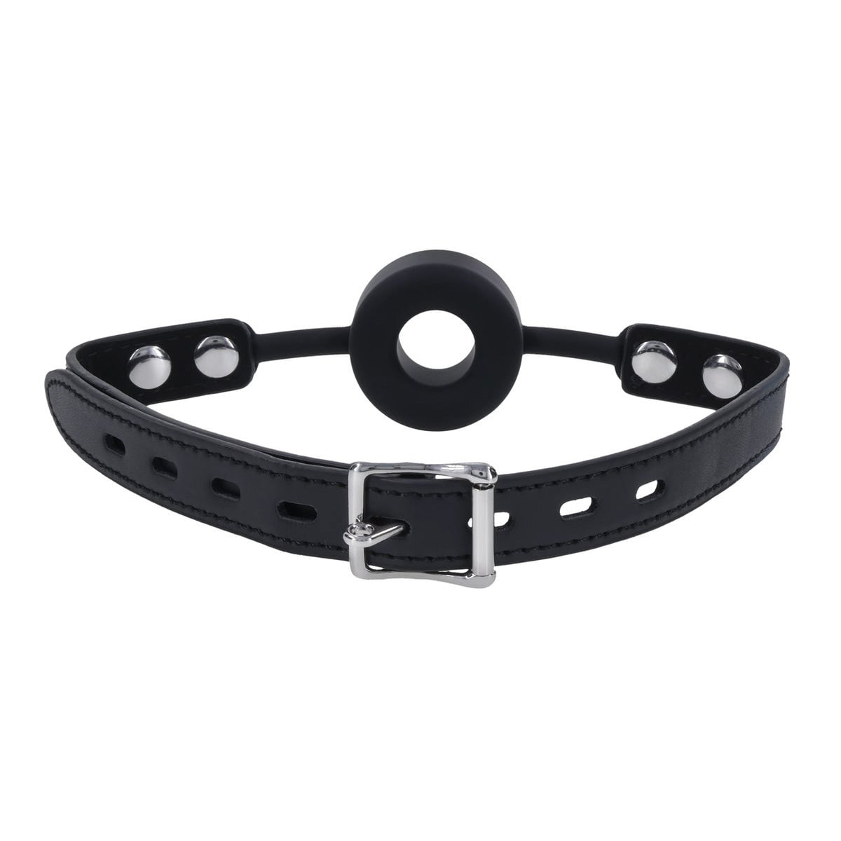 EDGE Silicone Ring Gag - Black Mouth Restraint