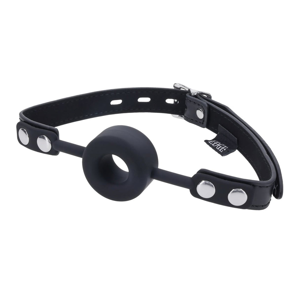 EDGE Silicone Ring Gag - Black Mouth Restraint