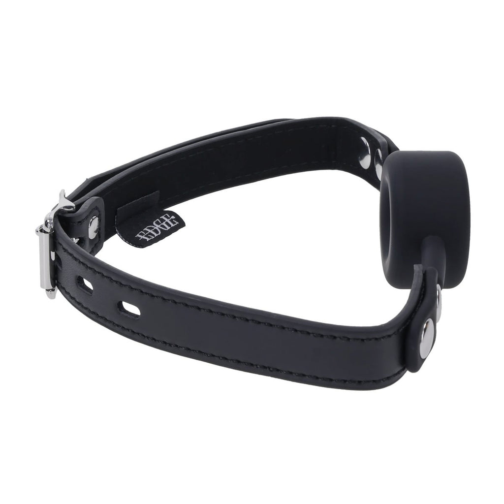 EDGE Silicone Ring Gag - Black Mouth Restraint