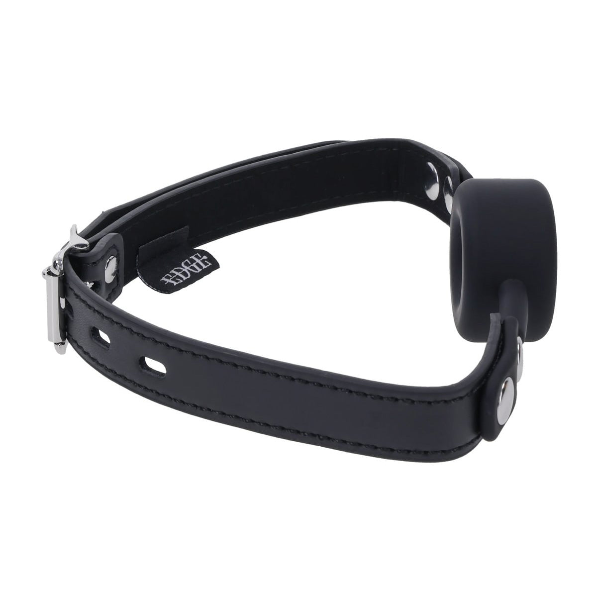 EDGE Silicone Ring Gag - Black Mouth Restraint