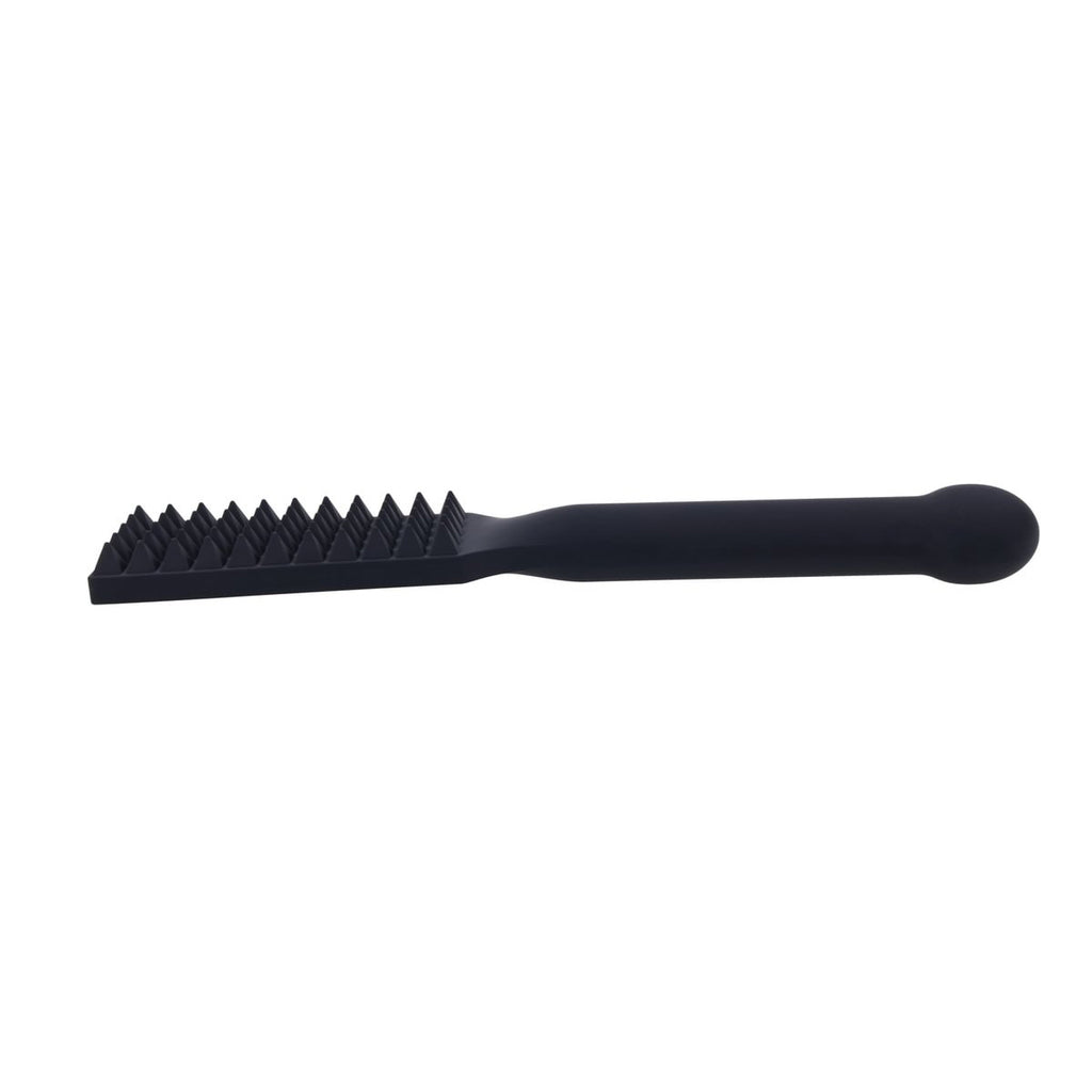 EDGE Spiked Silicone Paddle - Black Spanking Paddle with Insertable Handle