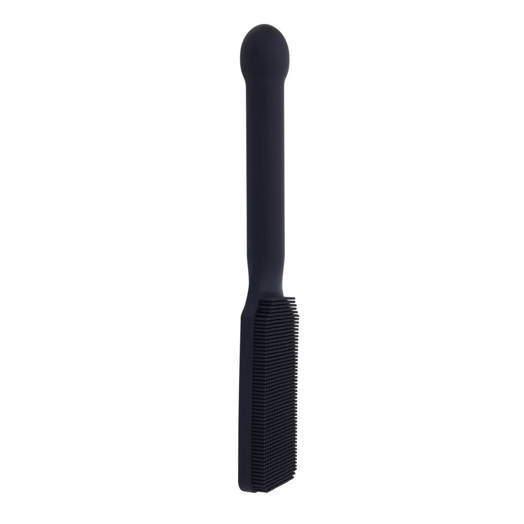 EDGE Pins & Needles Silicone Paddle - Black Spanking Paddle with Insertable Handle