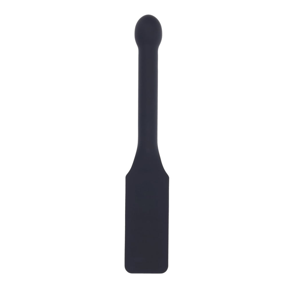 EDGE Pins & Needles Silicone Paddle - Black Spanking Paddle with Insertable Handle