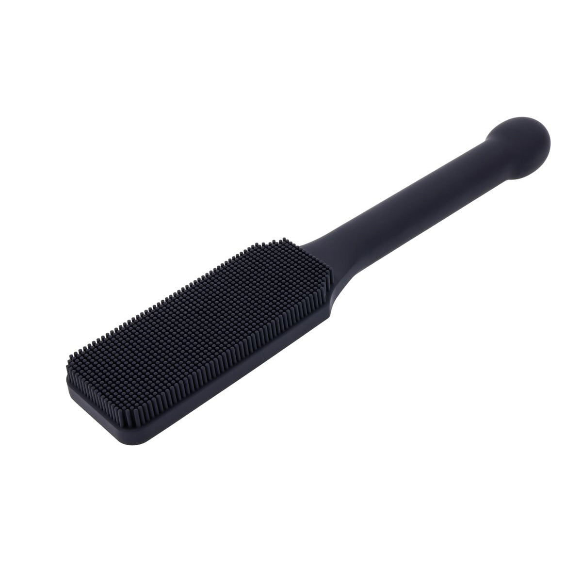 EDGE Pins & Needles Silicone Paddle - Black Spanking Paddle with Insertable Handle