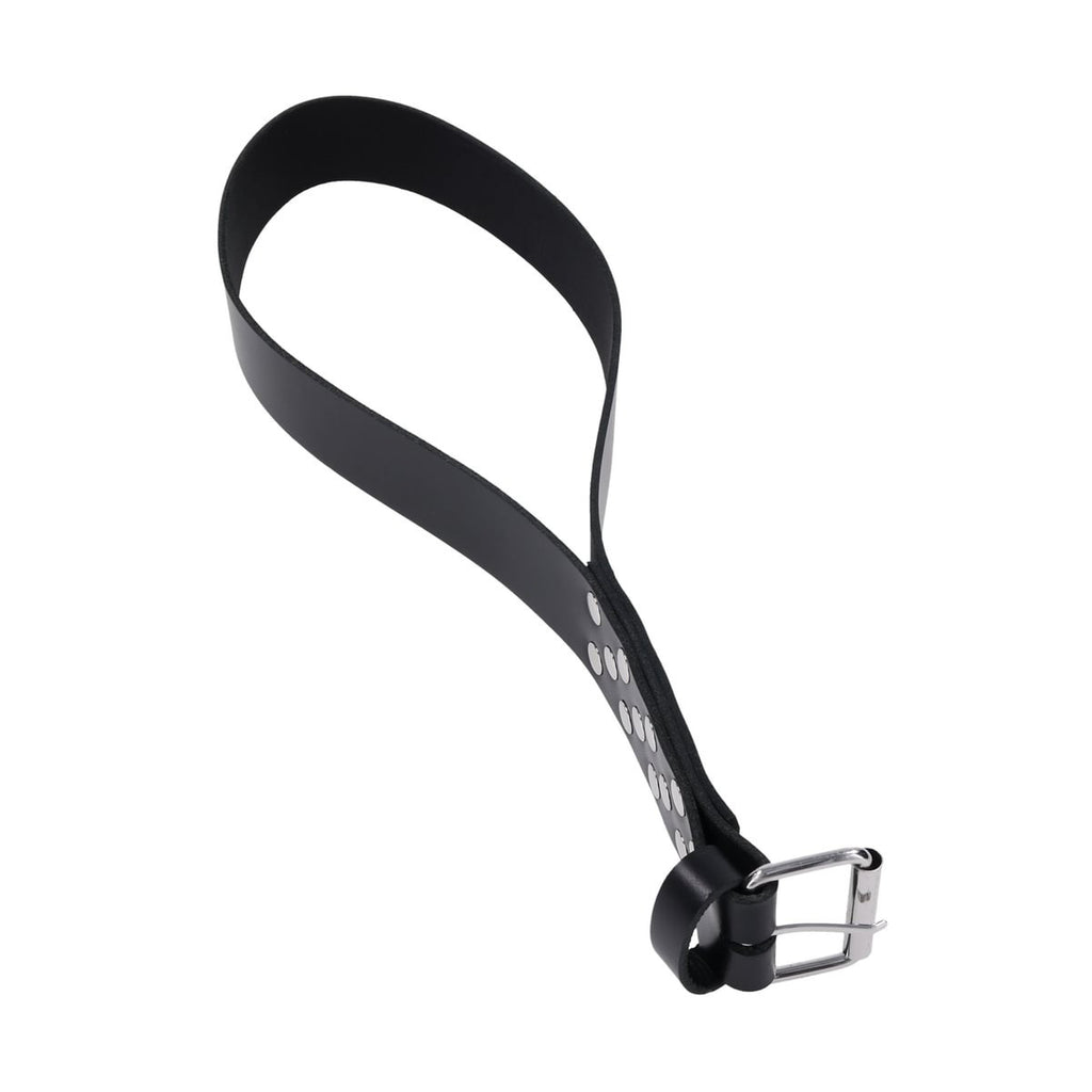EDGE Leather Belt Spanker - Black Spanking Whip