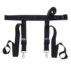 EDGE Adjustable Door Restraints - Black Restraints (Cuffs not included)