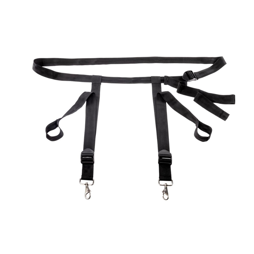 EDGE Adjustable Door Restraints - Black Restraints (Cuffs not included)